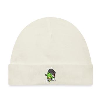 Vor-K graduierter Dinosaurier - lustiges Abschluss-Geschenk - Baby Premium Organic Mütze - Naturweiß - Vorne