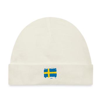 Sverige flag - Schweden Flagge - Sweden flag - Baby Premium Organic Mütze - Naturweiß - Vorne
