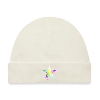 nautic_star_watercolor - Baby Premium Organic Mütze - Naturweiß - Vorne