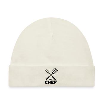 The Chef - Baby Premium Organic Mütze - Naturweiß - Vorne
