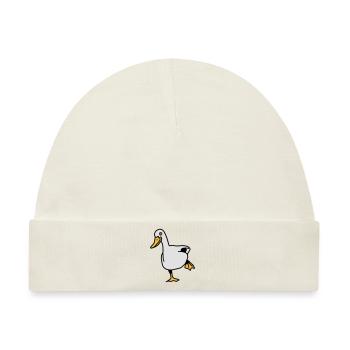 duck - Baby Premium Organic Mütze - Naturweiß - Vorne