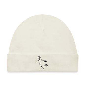 duck - Baby Premium Organic Mütze - Naturweiß - Vorne