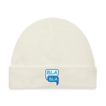 Bla Bla Design - Baby Premium Organic Mütze - Naturweiß - Vorne