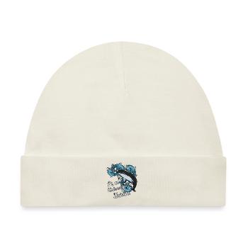 Unterwasser Einhorn | Narwal Lustige Tier Geschenk - Baby Premium Organic Mütze - Naturweiß - Vorne
