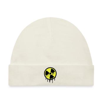 Atom Symbol Graffiti - Baby Premium Organic Mütze - Naturweiß - Vorne