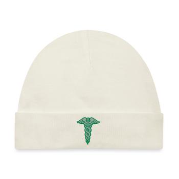 Caduceus Arzt hermes stick medizin arzt krankenha - Baby Premium Organic Mütze - Naturweiß - Vorne