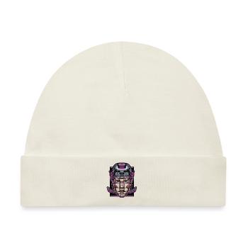 Hockey Eishockeyspieler Eishockey Maske Eissport - Baby Premium Organic Mütze - Naturweiß - Vorne