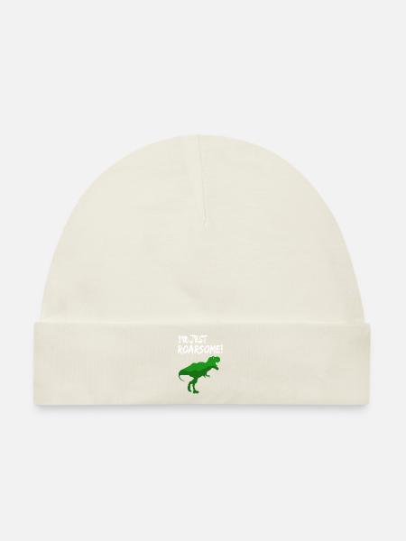 T-Rex - Baby Premium Organic Mütze - Naturweiß