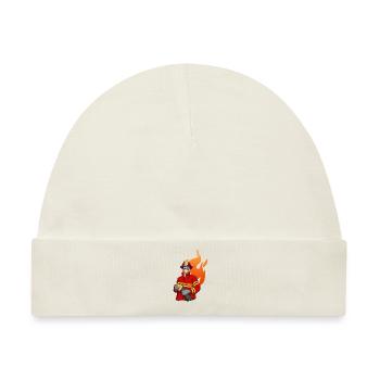 Feuerwehrmann Firefighter - Baby Premium Organic Mütze - Naturweiß - Vorne