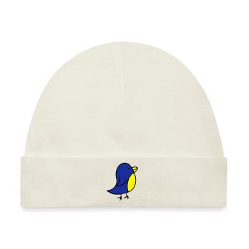 cute-bird - Baby Premium Organic Mütze - Naturweiß - Vorne