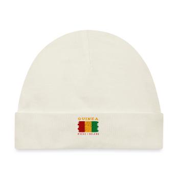 Guinea Where I Belong Cool Statement Geschenkidee - Baby Premium Organic Mütze - Naturweiß - Vorne