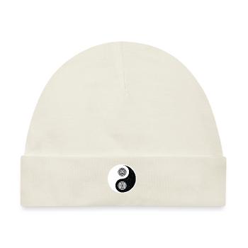 Ying Yang - Baby Premium Organic Mütze - Naturweiß - Vorne