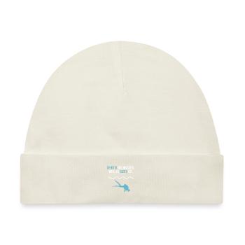 Taucher Lustig Tauchen Prüfung Abzeichen Geschenk - Baby Premium Organic Mütze - Naturweiß - Vorne
