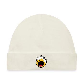 Smiley Anger Madness - Baby Premium Organic Mütze - Naturweiß - Vorne