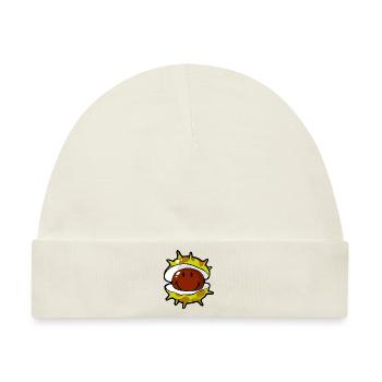 Smiley Conker - Baby Premium Organic Mütze - Naturweiß - Vorne