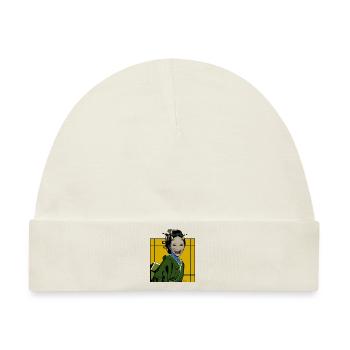 Geisha Dämon - Baby Premium Organic Mütze - Naturweiß - Vorne