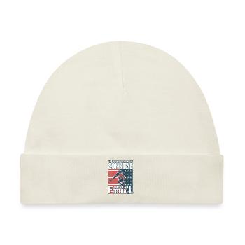 An jedem verdammten Sonntag American Football - Baby Premium Organic Mütze - Naturweiß - Vorne