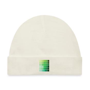 Trendige grüne Farbpalette - Baby Premium Organic Mütze - Naturweiß - Vorne