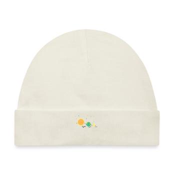 Planet Freunde Sonne Erde Mond - Baby Premium Organic Mütze - Naturweiß - Vorne