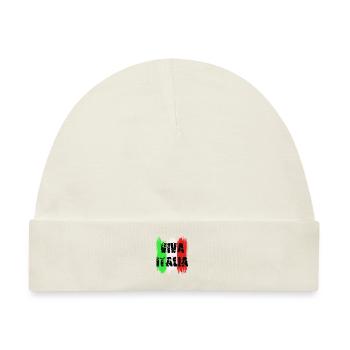 viva italia - Baby Premium Organic Mütze - Naturweiß - Vorne
