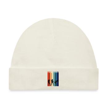 Reeperbahn Vintage retro Hamburg Kiez Strip - Baby Premium Organic Mütze - Naturweiß - Vorne