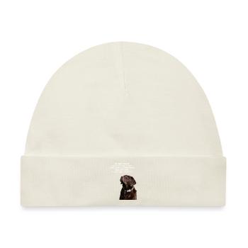 Die Gesetze eines Labradors - Baby Premium Organic Mütze - Naturweiß - Vorne