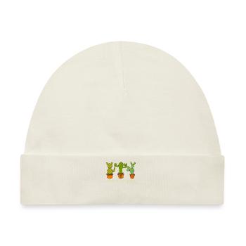 Kaktus Umarmen Kuscheln Liebe Kakteen Geschenk - Baby Premium Organic Mütze - Naturweiß - Vorne