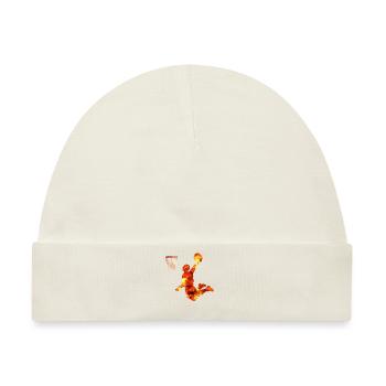 Basketball Dunking Geschenk Basketballspieler - Baby Premium Organic Mütze - Naturweiß - Vorne