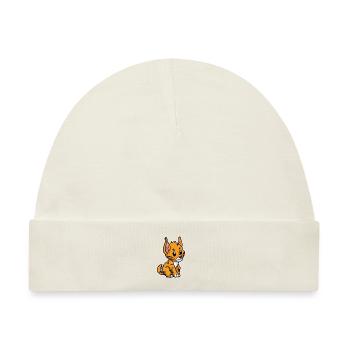 Lustiger Kleiner Luchs Wildkatze Geschenk - Baby Premium Organic Mütze - Naturweiß - Vorne
