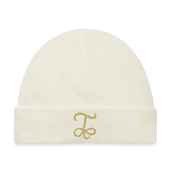 Alphabet T - gold, letter, alphabet, monogram - Baby Premium Organic Mütze - Naturweiß - Vorne