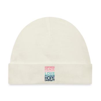 Kindness Peace Equality LOVE - Baby Premium Organic Mütze - Naturweiß - Vorne