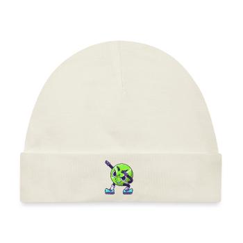 Dabbing Tennis Sport Kinder Geschenk - Baby Premium Organic Mütze - Naturweiß - Vorne