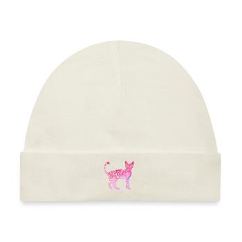 Devon Rex Katze Devon Rex Katze Bunt - Baby Premium Organic Mütze - Naturweiß - Vorne
