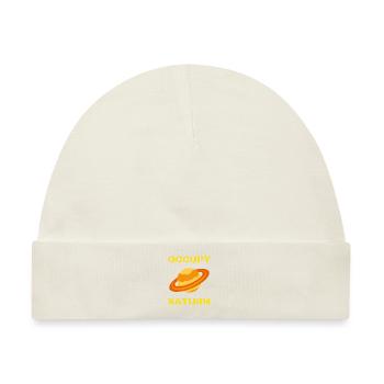 Occupy Saturn - Astronomie und Weltraum - Baby Premium Organic Mütze - Naturweiß - Vorne