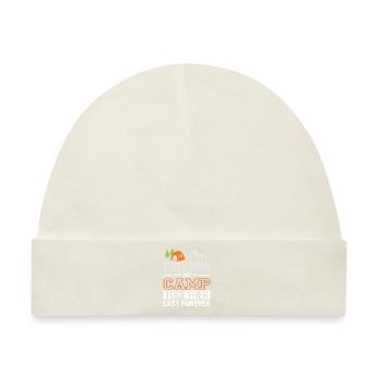 Friends That Camp Together Last Forever - Baby Premium Organic Mütze - Naturweiß - Vorne