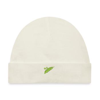 Erbsen Gemüse Geschenk Erbsen Kostüm - Baby Premium Organic Mütze - Naturweiß - Vorne