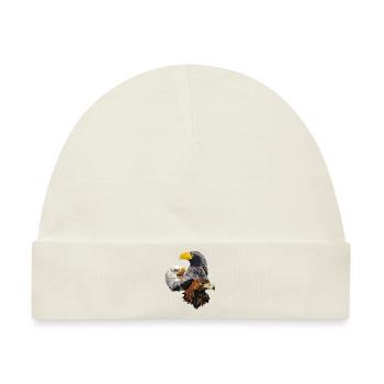Raubvögel - Baby Premium Organic Mütze - Naturweiß - Vorne