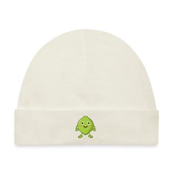 Limette Comic - Baby Premium Organic Mütze - Naturweiß - Vorne