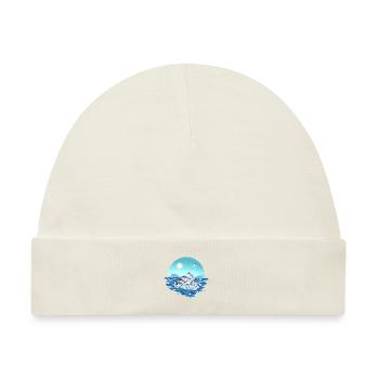 Klimawandel Globale Erwärmung Pinguine Geschenk - Baby Premium Organic Mütze - Naturweiß - Vorne