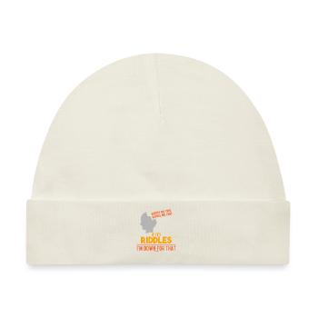Rätsel lösen - Baby Premium Organic Mütze - Naturweiß - Vorne