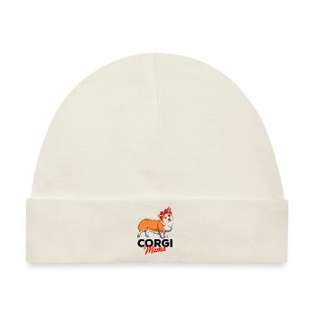 Corgi - Baby Premium Organic Mütze - Naturweiß - Vorne