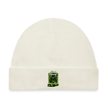 Road Terrorist Green Muscle Car - Baby Premium Organic Mütze - Naturweiß - Vorne