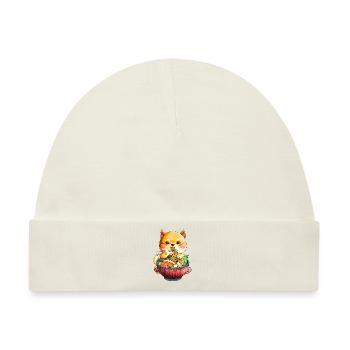 Kawaii Shiba Inu Nudeln Netter Hund Ramen Otaku Weea - Baby Premium Organic Mütze - Naturweiß - Vorne