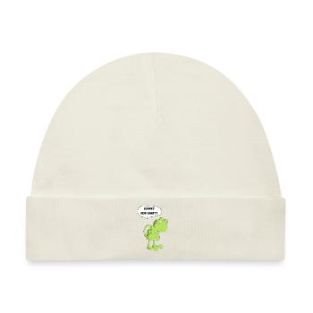 Frosch Kröte Quark Dein Ernst Lustiger Spruch Fun - Baby Premium Organic Mütze - Naturweiß - Vorne