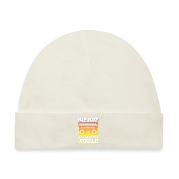 Ghettoblaster Hip Hop - Baby Premium Organic Mütze - Naturweiß - Vorne