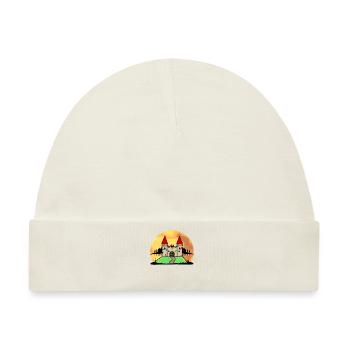 Mittelalter Schloss Burg Festung Natur Fantasy - Baby Premium Organic Mütze - Naturweiß - Vorne