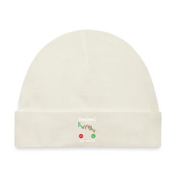 Day-Trading - Trading - Baby Premium Organic Mütze - Naturweiß - Vorne