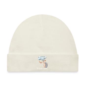 Gute Nacht Igel Nachthemd Schlafanzug Pyjama - Baby Premium Organic Mütze - Naturweiß - Vorne