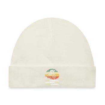 Mountainbike Downhill heizen MTB Fahrer Geschenk - Baby Premium Organic Mütze - Naturweiß - Vorne