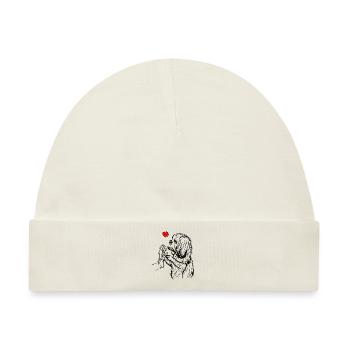 Shih Tzu - Baby Premium Organic Mütze - Naturweiß - Vorne